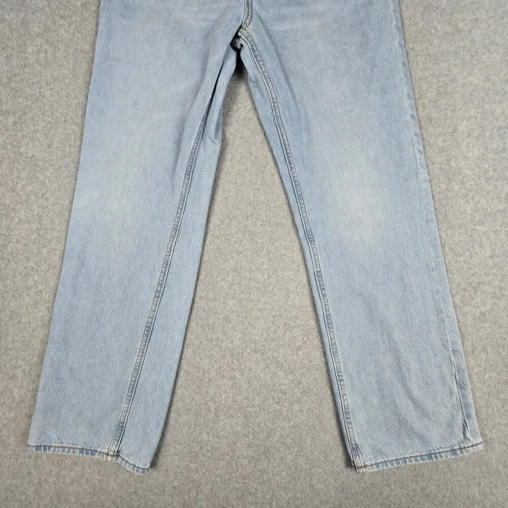 Old Navy Girls 16 Plus Light Wash Loose Jeans 32x30 Adjustable Waist